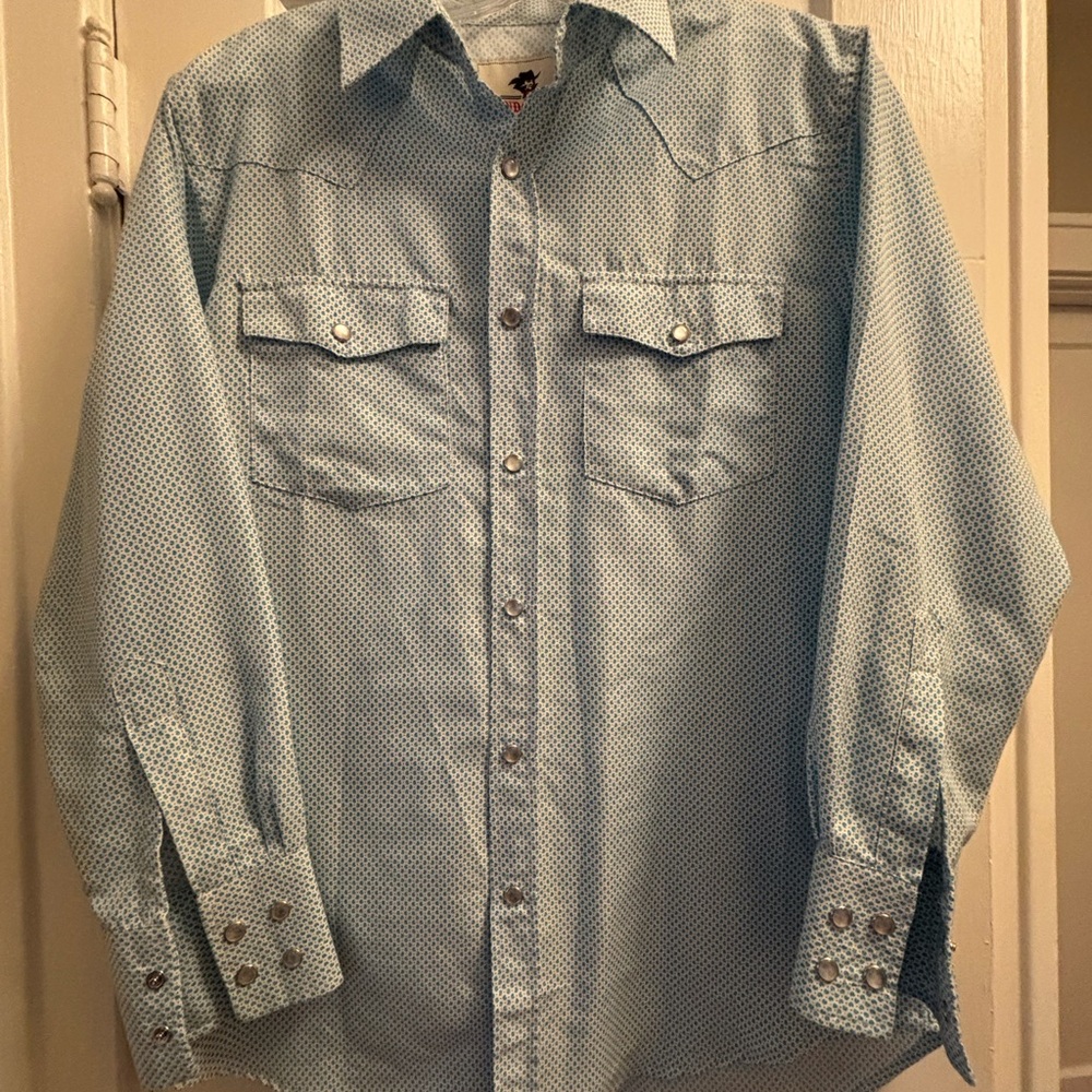 Men's Bandoleros Western Pearl Snap Button-Down Shirt